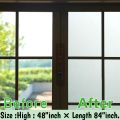 Window Privacy Film/ Frosted Glass Window Film Sun Blocking /Window Film for Home / Adhesive window Glass Paper For/ Bathroom Door Covering /Heat Blocker Decorative Sticker. (122cm x 214cm), (4 feet×7 feet).