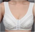 Big bust mother's bra 34 36 38 40 42 44 B C D cup thin cotton Wireless quinquagenarian lingerie front button vest women bra C3-. 