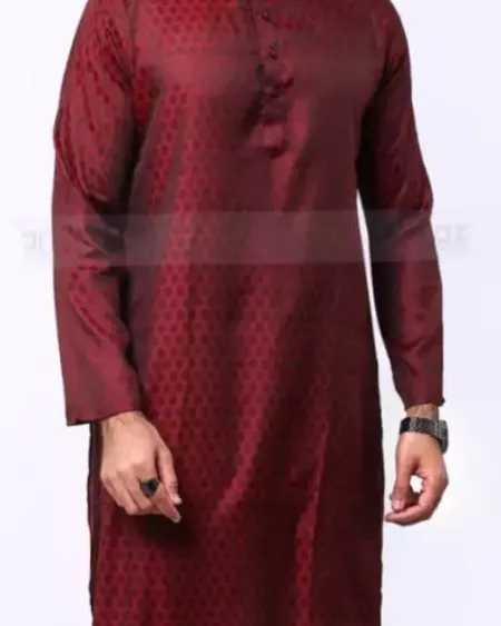 Semilong%20fashionable%20men's%20clothing%20occasionally%20panjabi%20-%20Image%204