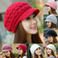 Family Flower Flash Sale GUIN Women Knitted Hat Winter Warm Knitted Baggy Beret Beanie Hat Ski Hat. 
