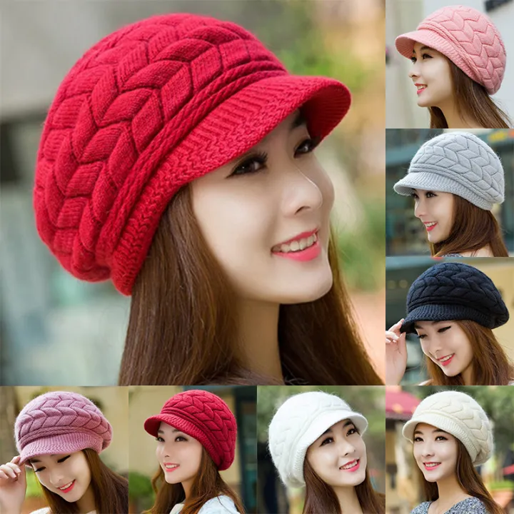 Family%20Flower%20Flash%20Sale%20GUIN%20Women%20Knitted%20Hat%20Winter%20Warm%20Knitted%20Baggy%20Beret%20Beanie%20Hat%20Ski%20Hat%20-%20Image%202