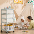 Baby product shelf, baby stroller, bedroom, bedside storage, movable multi-layer snack and bottle storage rack.