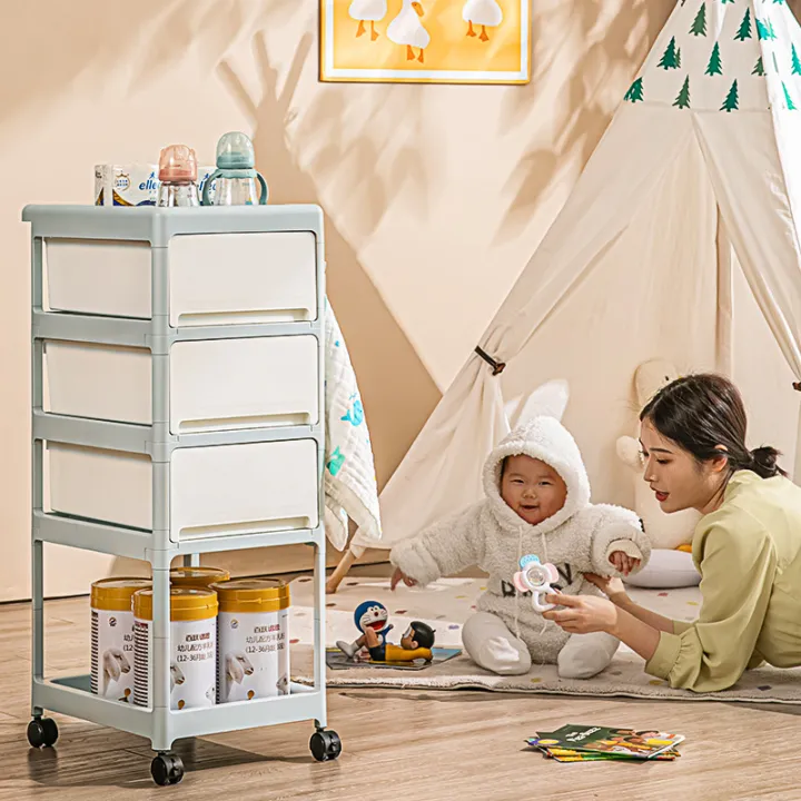 Baby%20product%20shelf,%20baby%20stroller,%20bedroom,%20bedside%20storage,%20movable%20multi-layer%20snack%20and%20bottle%20storage%20rack%20-%20Image%203
