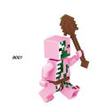 Single Sale Minecraft Figures Building Blocks Steve AlexEnderman Zombified Piglin Creeper Minifigures Assemble Bricks for Children Gift Toys. 