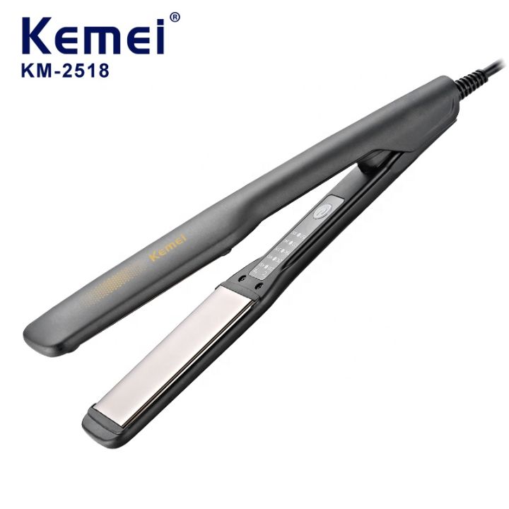 Kemei Flat Iron Professional Performance Hair Styler Ceramic Hair Straightener Temperature Control Km 2518 Daraz .bd