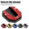 Motorcycle Bike Kickstand Pad Support Side Stand Extender Foot Side Stand Extension Foot Pad Support Plate Anti-Skid Enlarged Base Motorbike Accessories.