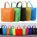 Foldable Large Canvas Shopping Bag Reusable Eco Tote Bag Unisex Fabric Non-Woven Shoulder Bags Grocery Cloth Tote Bags. 