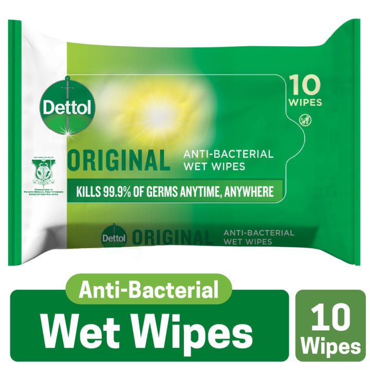 Dettol Antibacterial Disinfectant Wet Wipes Single Pack