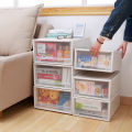Transparent thickened storage box, plastic drawer storage cabinet, storage box, clothing organizer, children's baby wardrobe. 