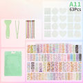 1Set Creative Goo Card Sticker Set DIY Keychain Cartoon Handmade Scrapbook Tools Layor.
