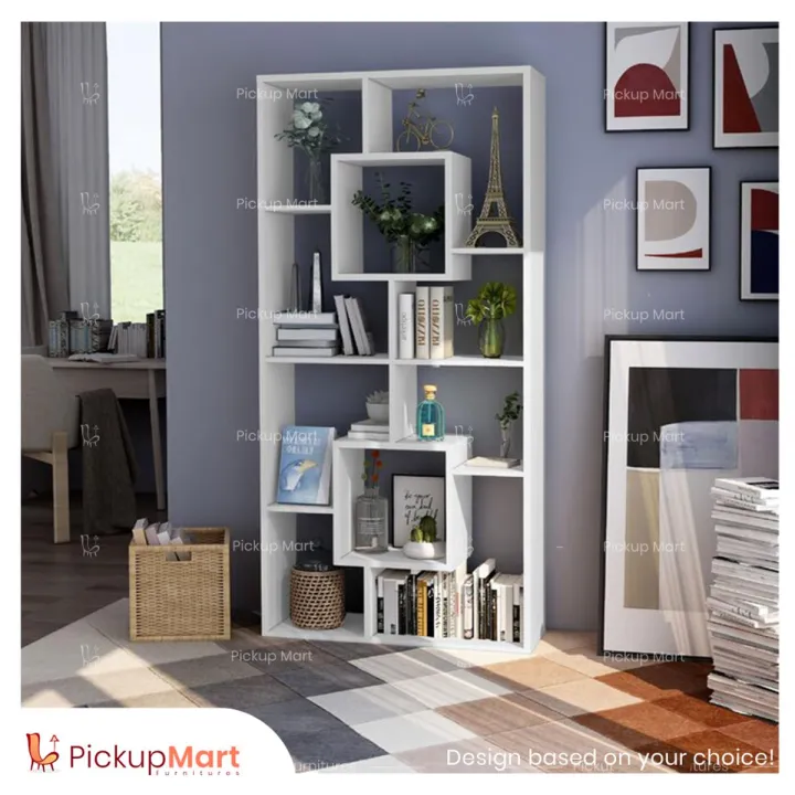 Laminated Board Book Shelf | Showpiece Rack | Living Room furniture ...