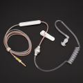 Anti Radiation Proof Covert Acoustic Tube Earpiece 3.5mm Air Tube Earphone Headset for mobile Phone Android Cellphone.
