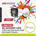 Hikvision Camera Package Full ColorVU With Audio 24 hours 7 Days CCTV Camera 02pc Full Set with all accessories Package. 