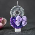 Number 6 Birthday Candles Cake Toppers Digital Candle for Girl's 16th Birthday Party Decoration Wedding Anniversary Party Decor. 