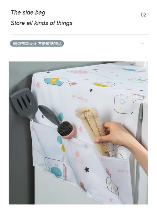 Dustproof%20Fridge%20Cover%20-%20Multifunctional%20Waterproof%20Refrigerator%20Cover/%20Dustproof%20Fridge%20Cover%20With%20Storage%20Bag%20Home%20Tool%20-%20Waterproof%20Refrigerator%20Dust%20Cover%20-%20Image%207
