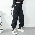 Women Pants Jogges 2023 Black High Waist Korean Female Loose Casual Detachable Straight Leg Streetwear Cargo Long Pants Woman. 