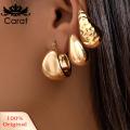 Carat Short Earrings 6 Pairs Women's Geometric C-shaped Huggie Earrings Lightweight Anti-slip Ear Hoops for Prom Cocktail Party Solid Color Bean Shape Jewelry for Ladies. 