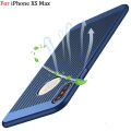 Ultra Thin heat dissipation back cover for Xs Max hollow breathable micro matte phone casing hard pc shell super slim phone case. 