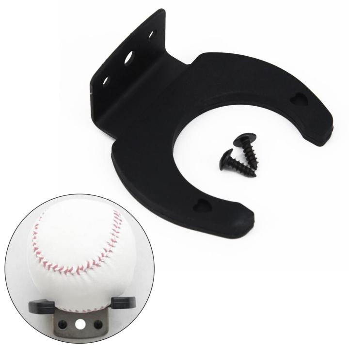 Black Baseball Bat Two Ways Wall Racket Mount Bracket Vertical Tennis Universal Mini Display Softball Durable