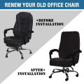 Velvet Home Office Chair Covers Stretchable Computer Desk Chair Covers Mid - High Back Universal Executive Boss Chair Covers. 