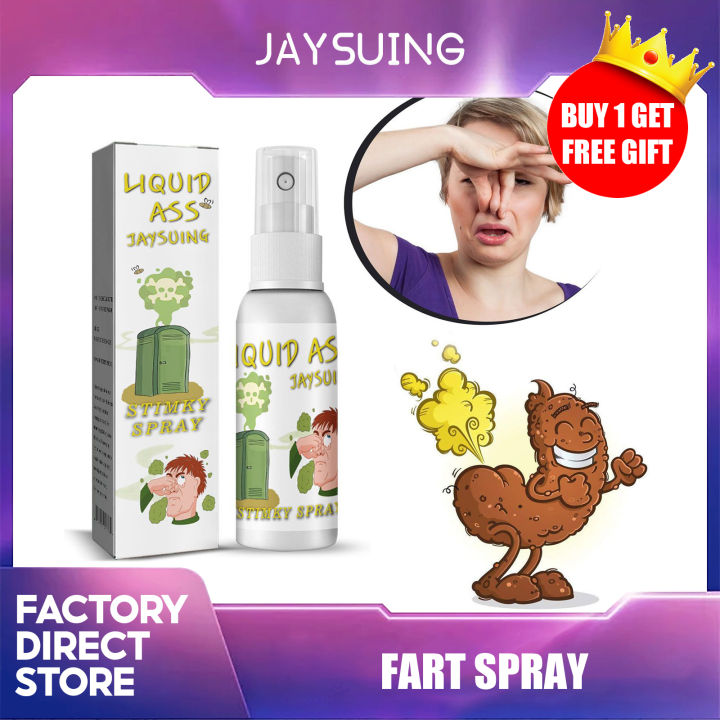 【BUY 1 GET FREE GIFT】Jaysuing Liquid Ass Stimky Spray Liquid Fart Gag Prank Joke Spray Can Stink Smelly Stinky Gags 30ML Fart Spray Extra Strong Stink Prank Novel Funny Toys