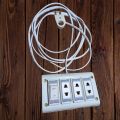 Multi Plug Customized Handmade 3 Point with Switch and 40/76 Dubble Cover Copper Cable | 2pin Plug. 