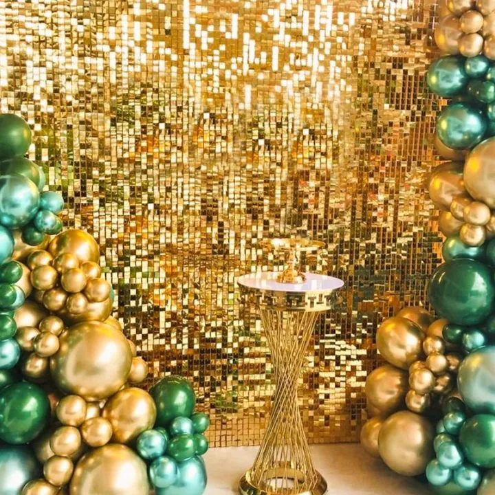 1*2M%203D%20Rose%20Gold%20Shimmer%20Wall%20Stickers%20Pneumatic%20Sequins%20Art%20Panel%20Mirror%20Wall%20Cloth%20Wedding%20Birthday%20Party%20Backdrop%20Decor%20-%20Image%205