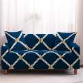 China print Sofa cover 2 seater stitch Design Spandex fabrics by exclusive Tex. 