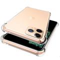 For iPhone 11 Pro Max Transparent Soft Gel TPU Reinforced Corners Cushion Bumper Shockproof Drop Protection Case Cover.