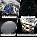 POSHI New collection Casual Stainless Steel Dual Calendar Fashonable Waterproof Analog Watch For Men (Japan Movement 7T35)with box.