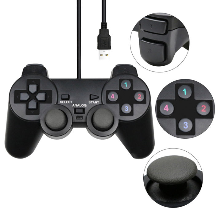 USB%20Wired%20PC%20Game%20Controller%20Gamepad%20For%20WinXP/Win7/Win8/Win10%20Joypad%20For%20PC%20Windows%20Computer%20Laptop%20Black%20Game%20Joystick%20Tetuo%20-%20Image%205