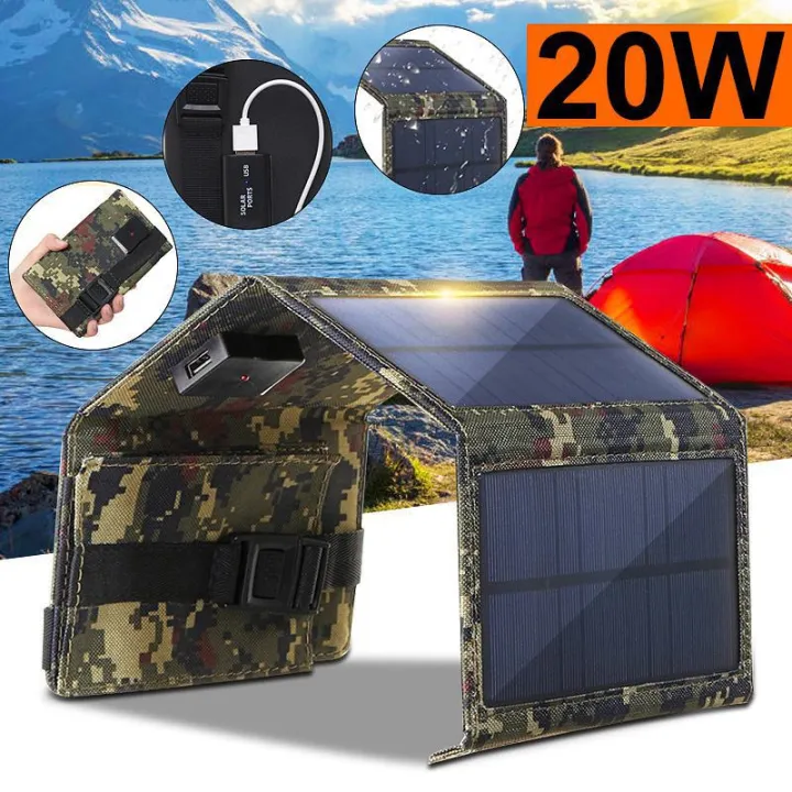 4-Fold%2020W%20Foldable%20Solar%20Panel%20Portable%20Solar%20Panel%20Charger%20Two%20Colors%20USB%205v%20DC%20Full-time%20Power%20Supply%20Solar%20Panel%20Power%20Bank%20Taotai%20-%20Image%202