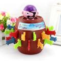 Christmas Gift Kids Children Funny Lucky Stab Pop Up Toy Gadget Pirate Barrel Game Toy (Size: One Size).