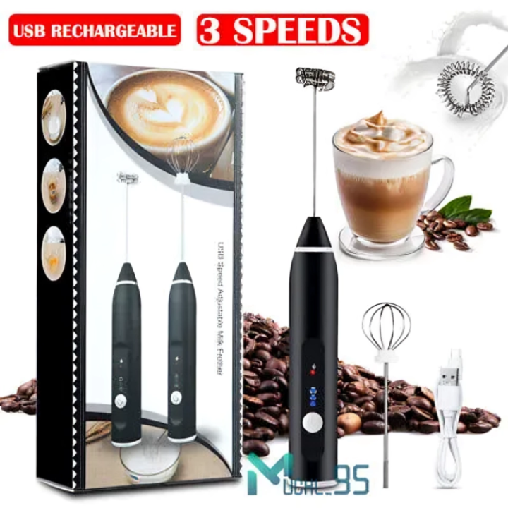 Electric Rechargeable Handheld Coffee Mixer - Perfectly Blend Your Brews With Ease