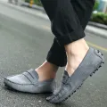 Men Casual Shoes Fashion Men Shoes Handmade Suede Genuine Leather Mens Loafers Moccasins Slip On Men's Flats Male Driving Shoes KEEMEEUYZO. 