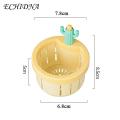 Cute Cactus Sink Strainer Easy to Clean Kitchen Sink Strainer Reusable Drain Cover for Homes Self-cleaning Drain Basket Protector Decoration Sink Drain Strainer.