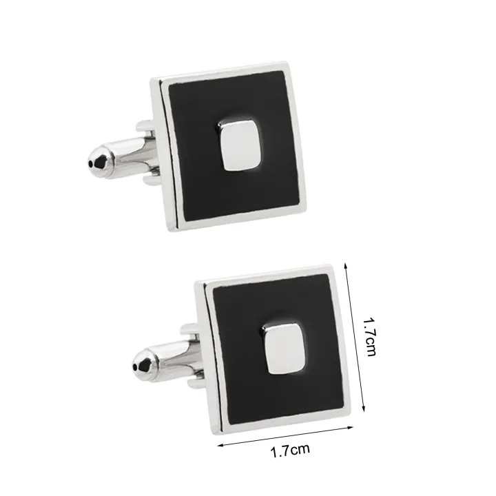 %EF%BC%88New%EF%BC%89Men%20Cufflink%20Exquiite%20quare%20Black%20Enamel%20Paint%20Cufflink%20Modern%20-%20Image%203