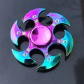 New Rainbow Metal Hand Spinner Focus Toy Ninja Fidget Spinner R188 Electroplate Hybrid Bearing Toys for Children Wholesale.