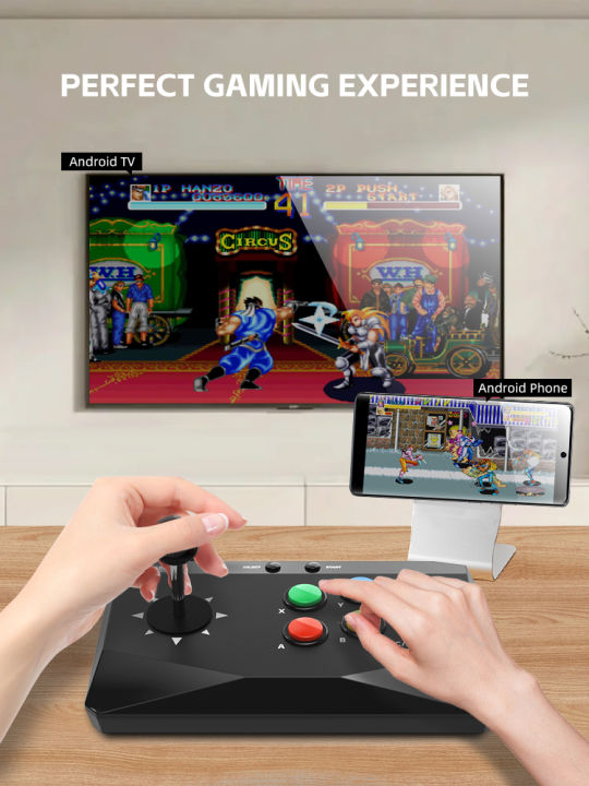 Data%20Frog%20Game%20Arcade%20Keyboard%20Wireless%20Controller%20for%20Street%20Fighter%20Retro%20Video%20Game%20Consoles%20Compatible%20with%20PC/Android/IOS%20-%20Image%202