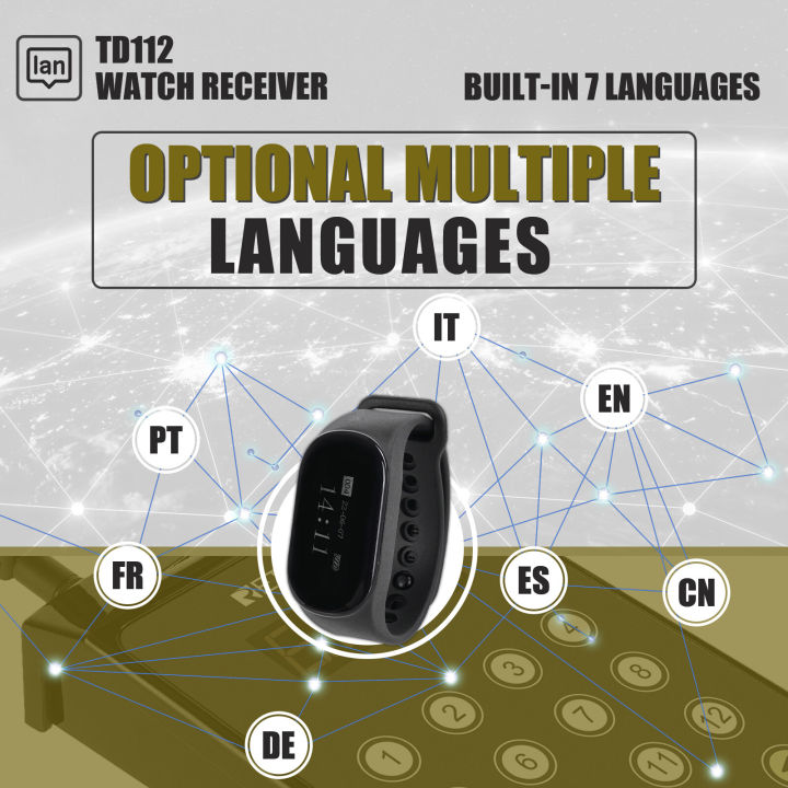 Retekess%C2%A0TD154%C2%A0Restaurant%C2%A0Pager%C2%A0System,%C2%A0Kitchen%C2%A0Paging%C2%A0Waiter%C2%A0System,A%C2%A0Chef%C2%A0Paging%C2%A0Waiter's%C2%A0Transmitter,5%C2%A0Watch%C2%A0Receiver%C2%A0for%C2%A0Restaurant,Kitchen,Clinic,Bar%20-%20Image%206