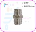 4PCS Nipple 1/2" Male x 1/2" Male Pipe Fittings, 304 Stainless Steel 1/2 inch NPT Male Threaded Pipe Adapter Fittings Equal Nipples Connectors, Male Straight Connector Pipe Fitting.