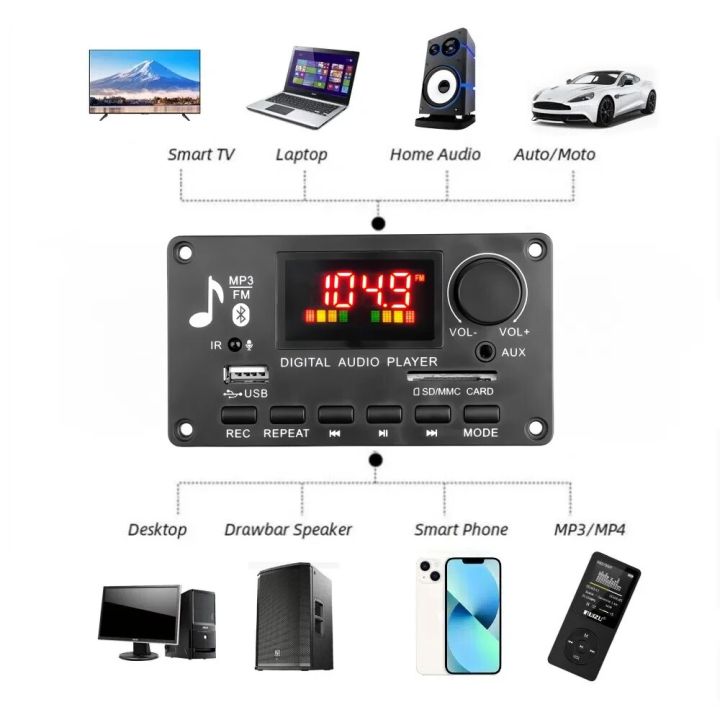 Bluetooth%205.0%20MP3%20Decoder%20Board%202*40W%2080W%20Amplifier%20Audio%20Player%2012V%20DIY%20MP3%20Player%20Car%20FM%20Radio%20Module%20TF%20USB%20Mic%20Record%20Call%20-%20Image%204