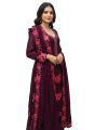 Indian Excellent Georgette/Jorjet Unstitched Embroidery and Karchupi Comfortable Salwar Kameez Three Piece for Women Shalwar Kamiz [3 piece]. 