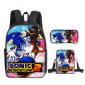 2022 Sonic the Hedgehog School Bag Three-Piece Set Sonic Backpack Set Anime Backpack for Primary and Secondary School Students Amazon. 