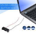 5PCS 1 23A A23 12V Battery Storage Clip Holder Box Case Cell Holder With Wire.