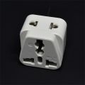 TE 3 pin Chinese Power Plug Adapter Travel Converter Australia UK USA EU White. 