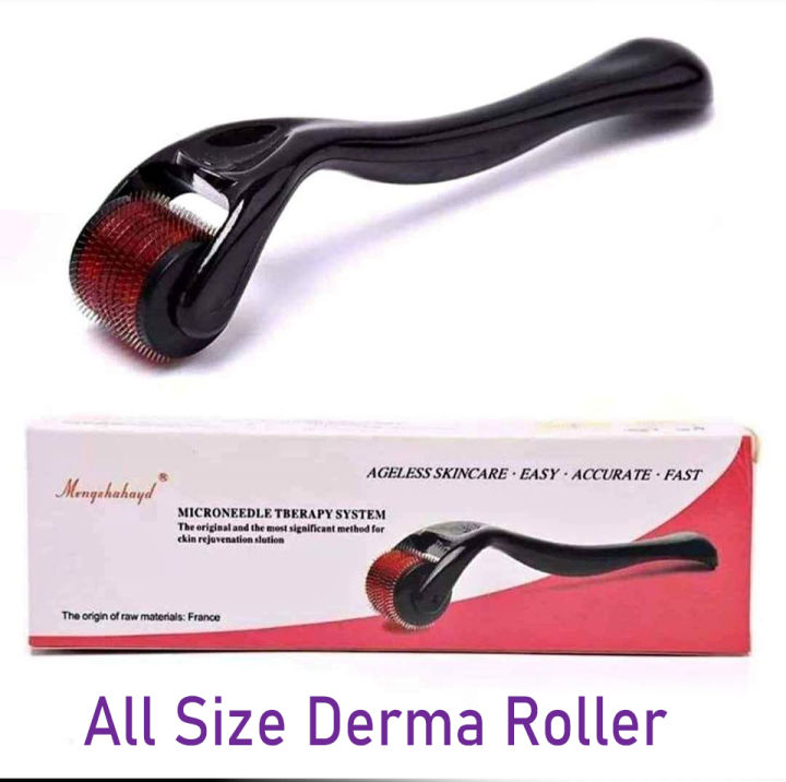 Derma Roller 540 Titanium Micro Needles for Beard Growth and Hair Loss All Size Avaiable (0.25mm, 0.5mm, 0.75mm, 1mm, 1.5mm, 2mm, 2.5mm, 3mm)