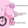 BolehDeals Bicycle Basket Pink Children Bike Basket Handlebar Basket Scooter Decoration. 