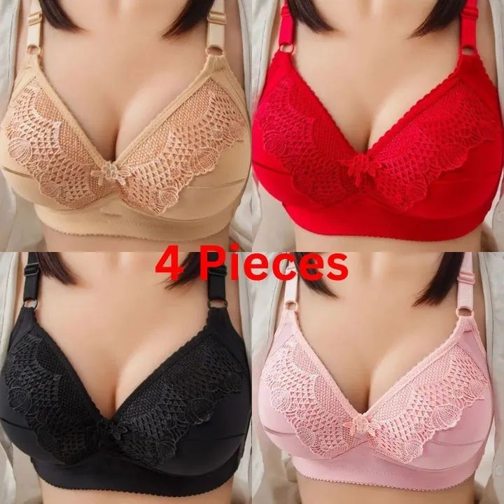 4 pis 4 clour Foam Bra for girl Freash Quality Foam Bra for girls or women Body Fitting Stylish And Comfortable Bra