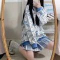 Sanrio Hello Kitty Clothes Women Long Sleeve Sweatshirts Y2k Thin Hoodies Japan Style Cute Sweet Tops Female Spring Loose Shirts. 